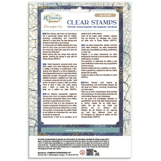 Stamperia Cosmos Acrylic Stamp Set