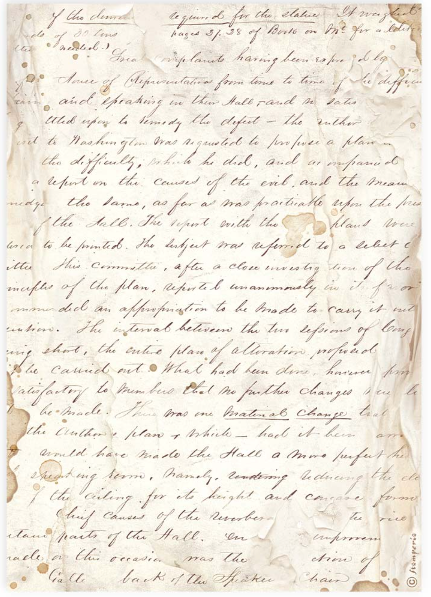 rice paper hand written text on a aged paper background