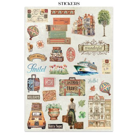Stamperia Junk Journal - Art of Traveling