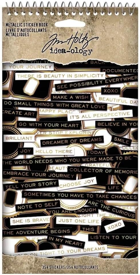 Tim Holtz Idea-ology Metallic Sticker Book