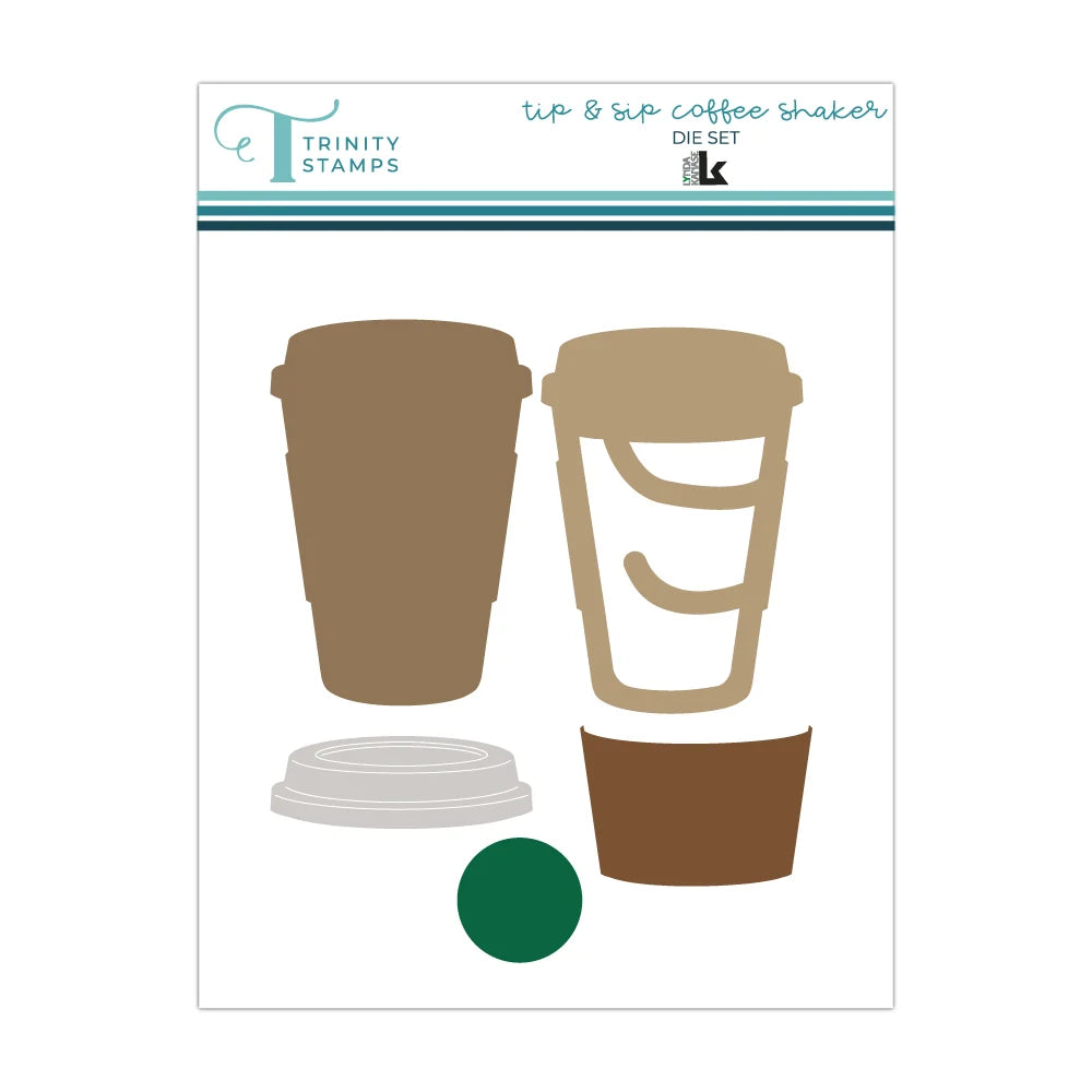 Trinity Stamps Tip & Sip Coffee Shaker Die Set