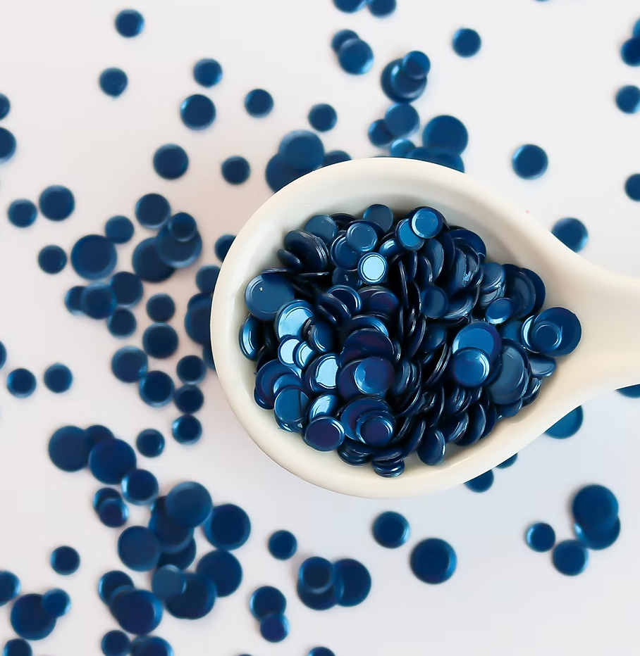navy blue flat sequins for card making