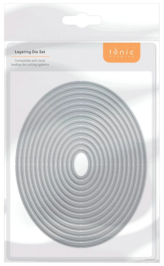 Tonic Studio Layering Oval Die nesting set for basic card making