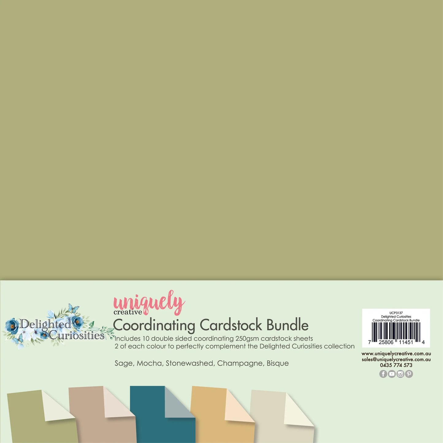 Uniquely Creative Delighted Curiosities Coordinating Cardstock Bundle