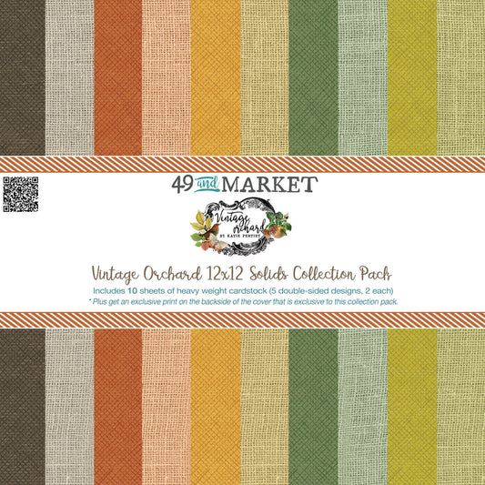 49 and Market Vintage Orchard 12×12 Solid Collection Pack