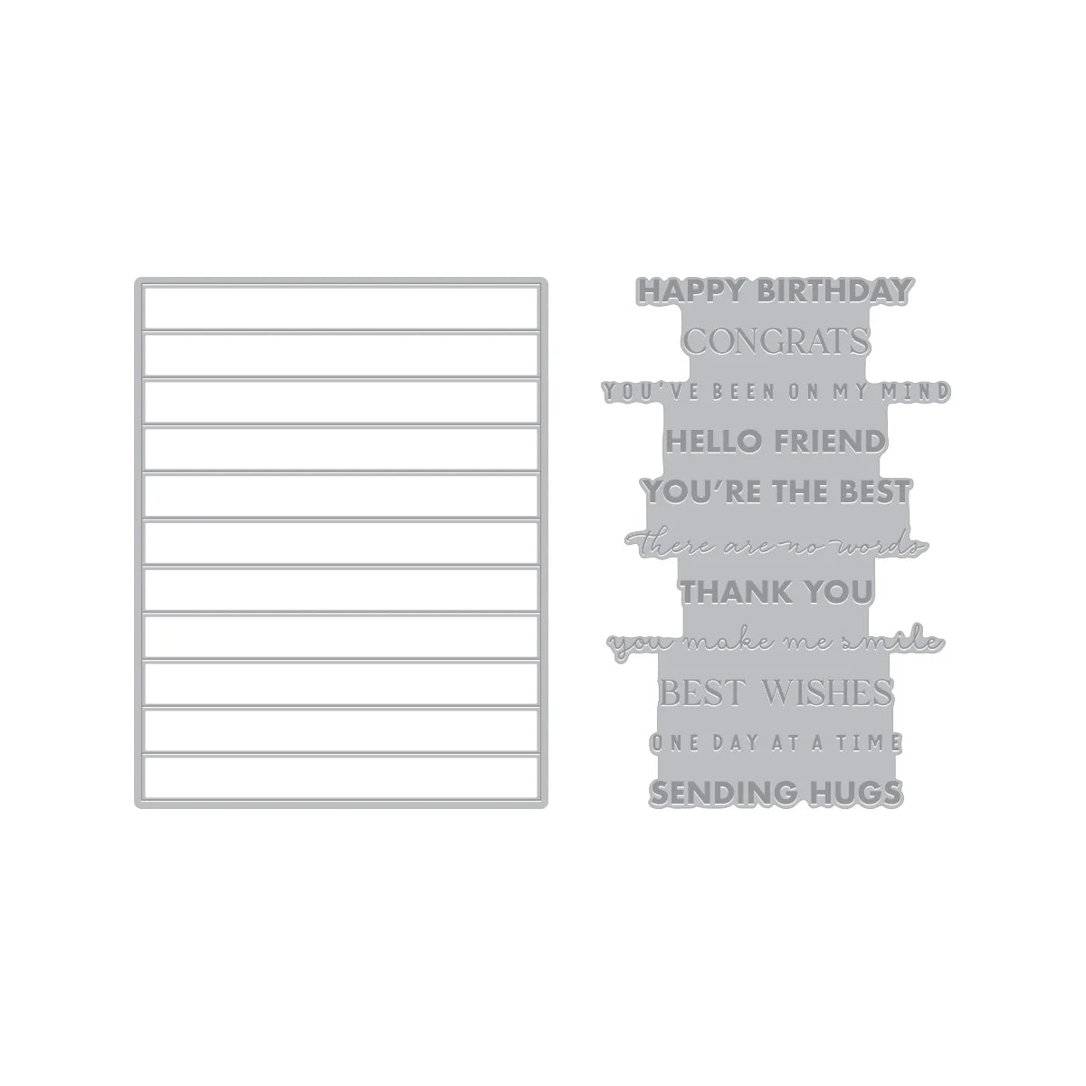 Hero Arts Say It With Style Letterpress & Foil and Die Bundle