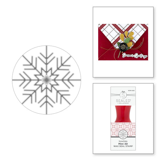 Spellbinders Snowflake Mini 3D Wax Seal