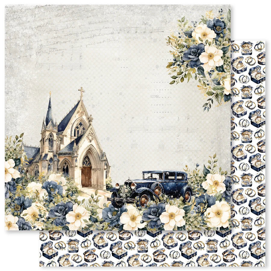 Paper Rose Wedding Blooms 12x12 Paper Collection
