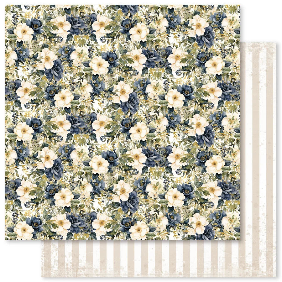 Paper Rose Wedding Blooms 12x12 Paper Collection