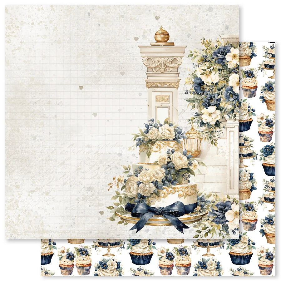 Paper Rose Wedding Blooms 12x12 Paper Collection