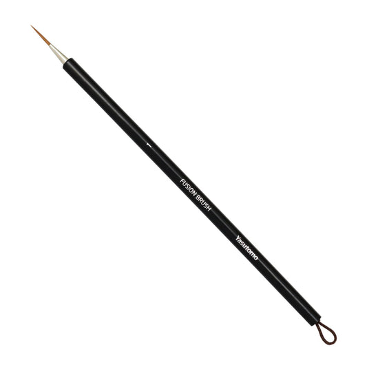 #1 Black paintbrush with Yasutomo visible brand name on a white background