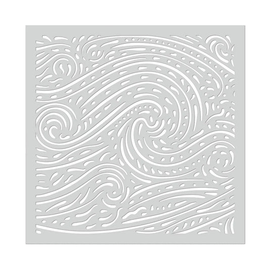 Starry Night stencil for card backgrounds and ink blending