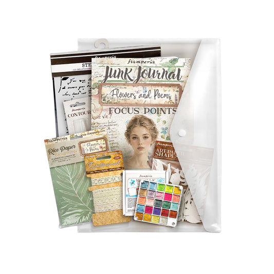 Stamperia Flowers and Poems Junk Journal Bundle Kit