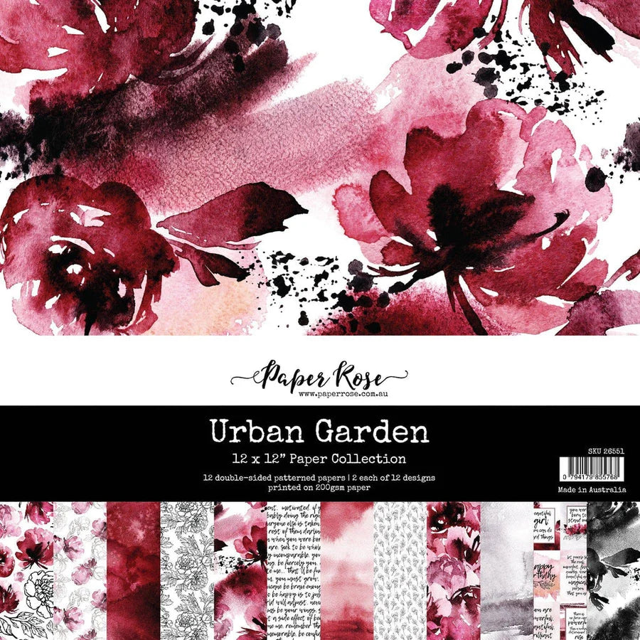 Paper Rose Urban Garden 12x12 Paper Collection